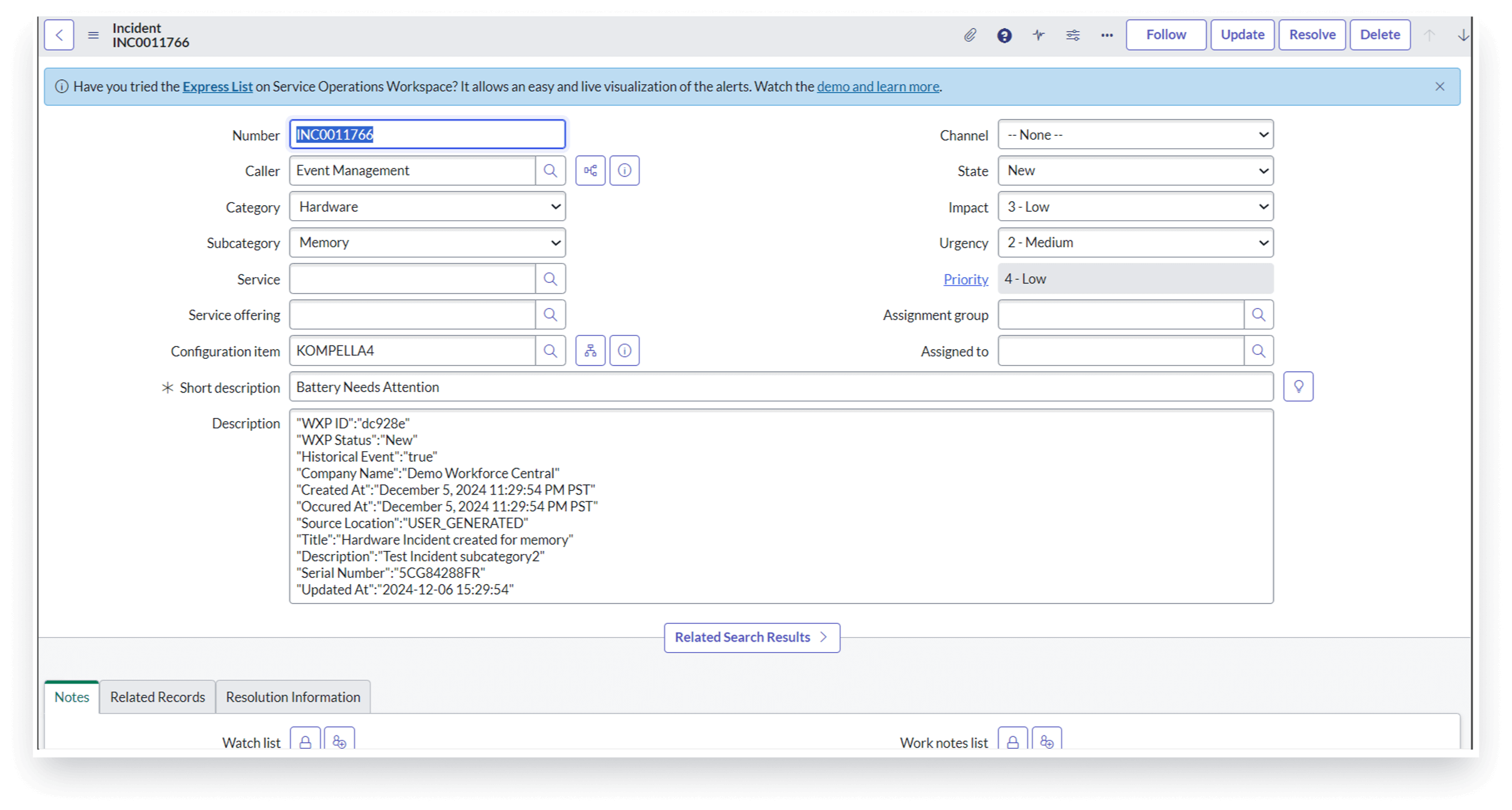 hp-servicenow-event-management-incidents